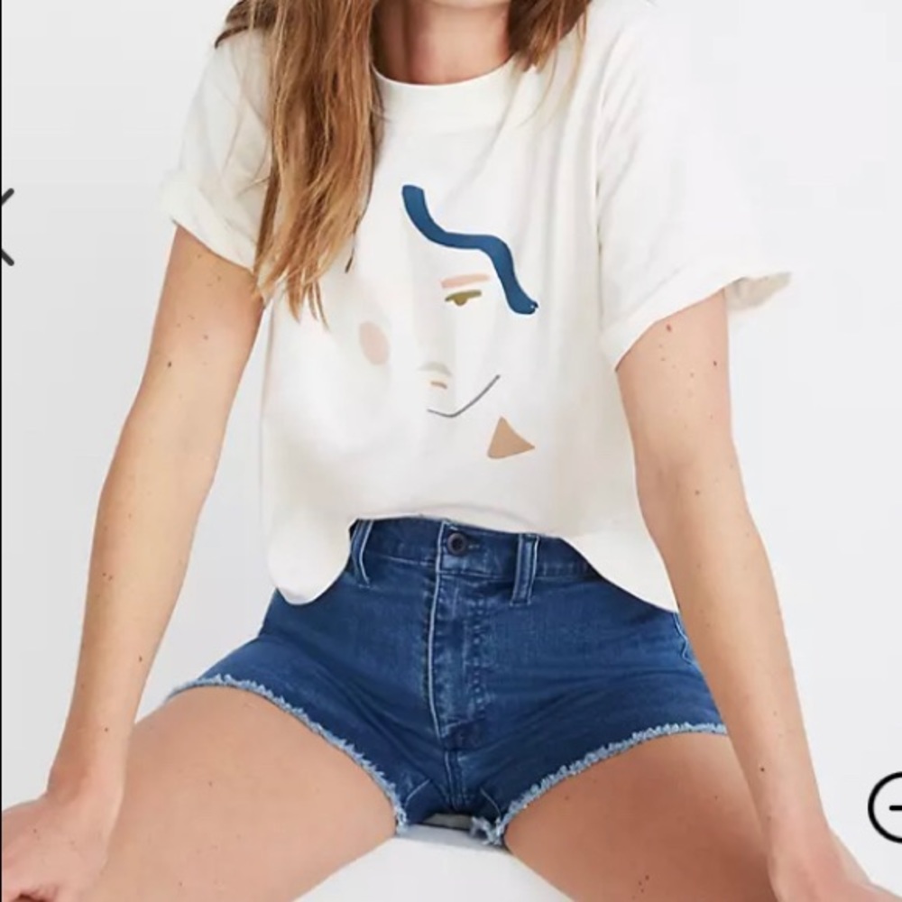 Madewell in Residence x Kit Agar Easy Crop Tee